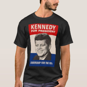 John F. Kennedy för president JFK Kampanj T Shirt