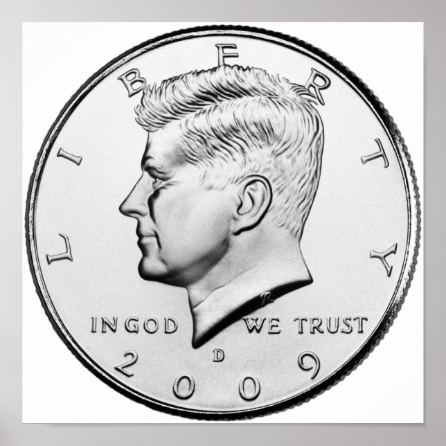 John F. Kennedy Hal-Dollar Poster (Framsidan)