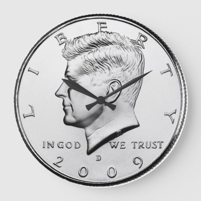 John F. Kennedy Hal-Dollar Stor Klocka (Framsida)