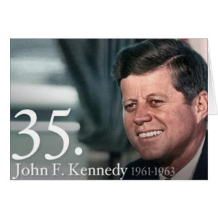 John F Kennedy Hälsningskort