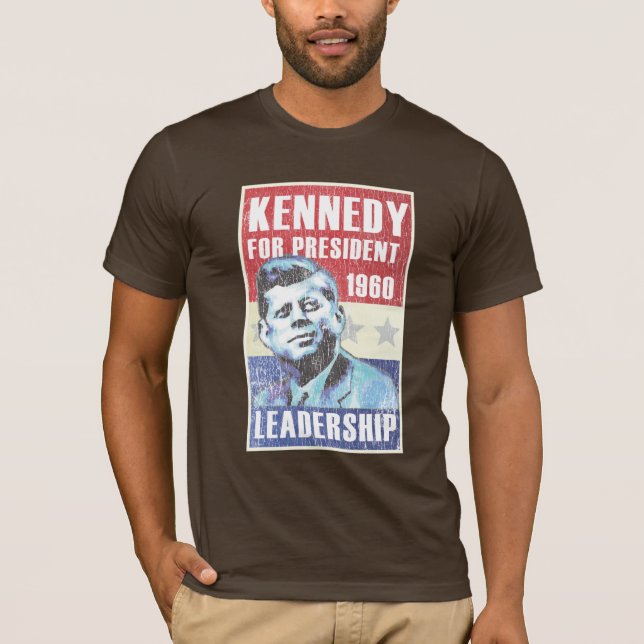 John F. Kennedy historisk presidents- affisch Tee (Framsida)