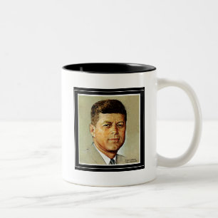 John F. Kennedy I MEMORIAM 2 Två-Tonad Mugg