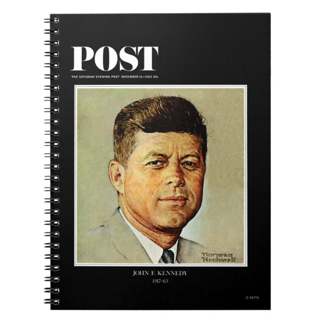 John F. Kennedy I MEMORIAM Anteckningsbok (Framsidan)