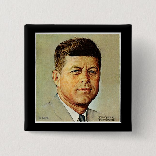 John F. Kennedy I MEMORIAM Knapp (Framsida)