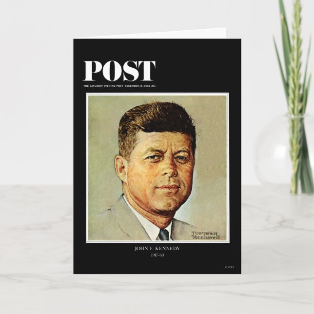 John F. Kennedy I MEMORIAM Kort (Framsida)