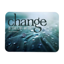John F. Kennedy Inspirational Quote "Change" Flexi Magnet