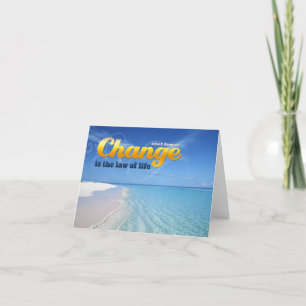 John F. Kennedy Inspirational Quote "Change" Tack Kort