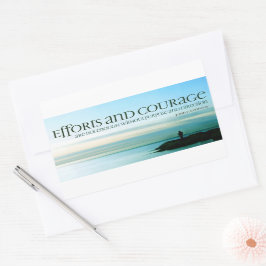 John F. Kennedy Inspirational Quote "Purpose" Rektangulärt Klistermärke