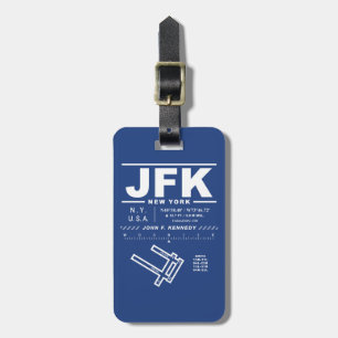 John F Kennedy Int'l Airport JFK Luggage Tag Bagagebricka