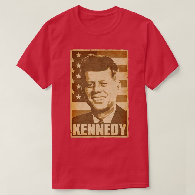 John F Kennedy JFK American Art T Shirt (Design framsida)