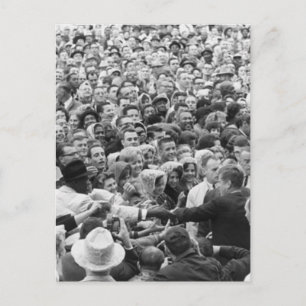 John F Kennedy JFK Fort Worth Rally "63 Vykort