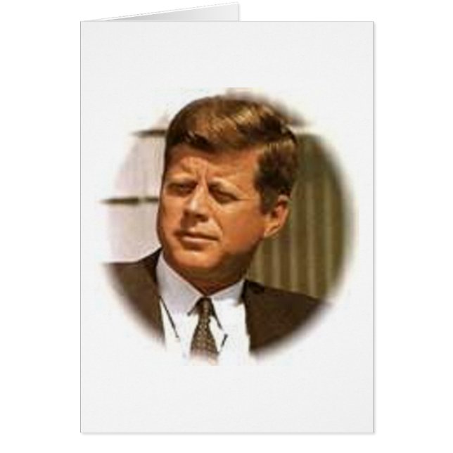 John F. Kennedy/JFK Hälsningskort (Framsidan)