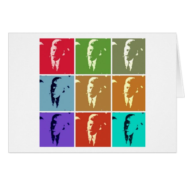 John F Kennedy/JFK Pop Art Hälsningskort (Framsidan Horizontal)