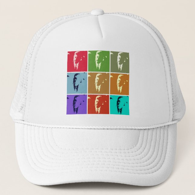 John F Kennedy/JFK Pop Art Truckerkeps (Framsida)