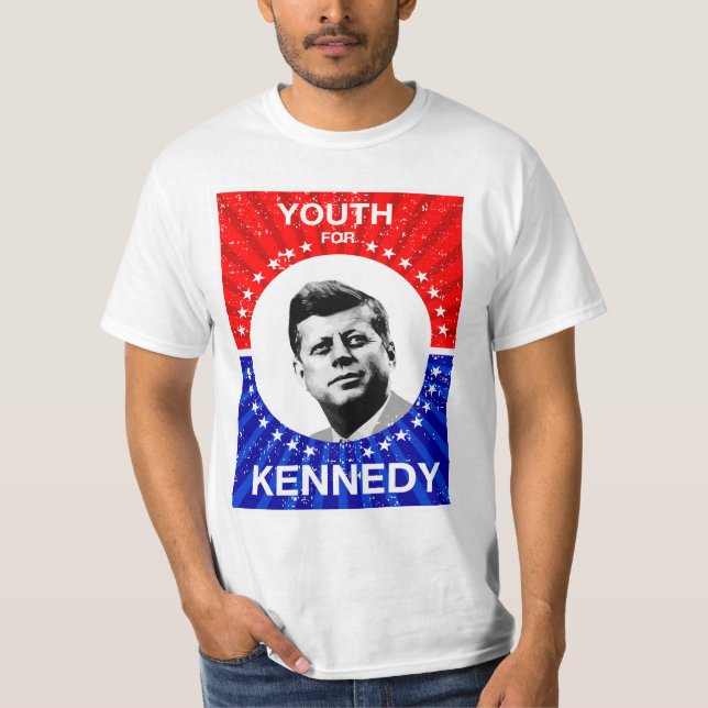 John F Kennedy JFK Tee Shirt (Framsida)