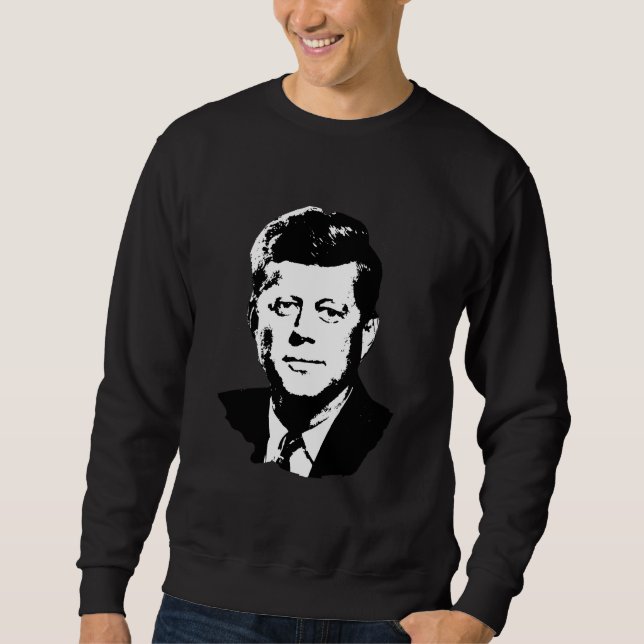 John F. Kennedy Lång Ärmad Tröja (Framsida)