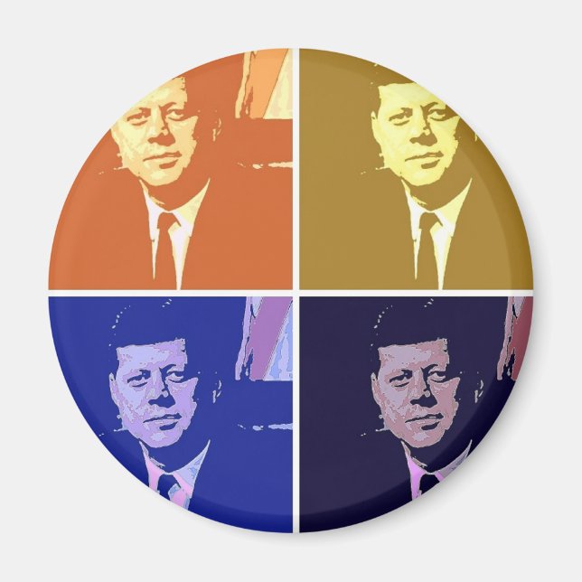John F Kennedy Magnet (Framsidan)