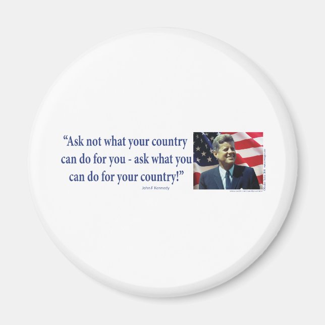 John F Kennedy Magnet (Framsidan)