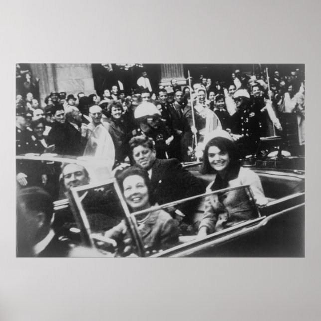 John F. Kennedy motorcade Dallas Texas Nov 22 1963 Poster (Framsidan)