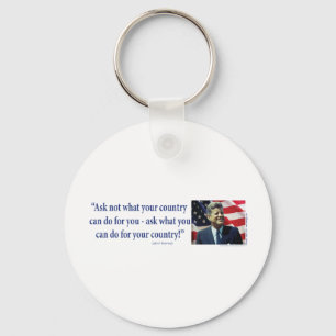John F Kennedy Nyckelring