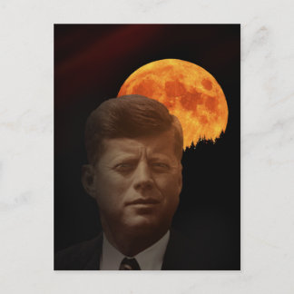 John F. Kennedy och Måne Vykort