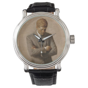 John F Kennedy Officiell Porträtt Armbandsur