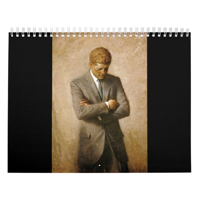 John F Kennedy Officiell Porträtt av Aaron Shikler Kalender (Omslag)