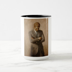 John F Kennedy Officiell Porträtt Mugg