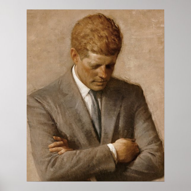 John F Kennedy Officiell Porträtt Poster (Framsidan)