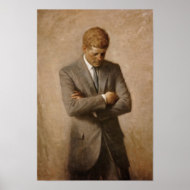 John F Kennedy Officiell Porträtt Poster (Framsidan)
