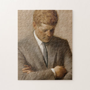 John F Kennedy Officiell Porträtt Pussel