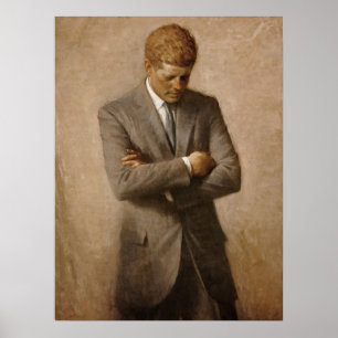 John F. Kennedy officiell porträttaffisch Poster
