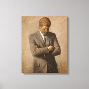 John F. Kennedy officiellporträtt Canvastryck