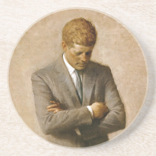 John F. Kennedy officiellt porträtt av Aaron Underlägg