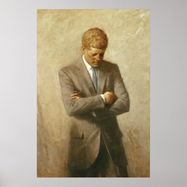 John F. Kennedy Painting Poster (Framsidan)