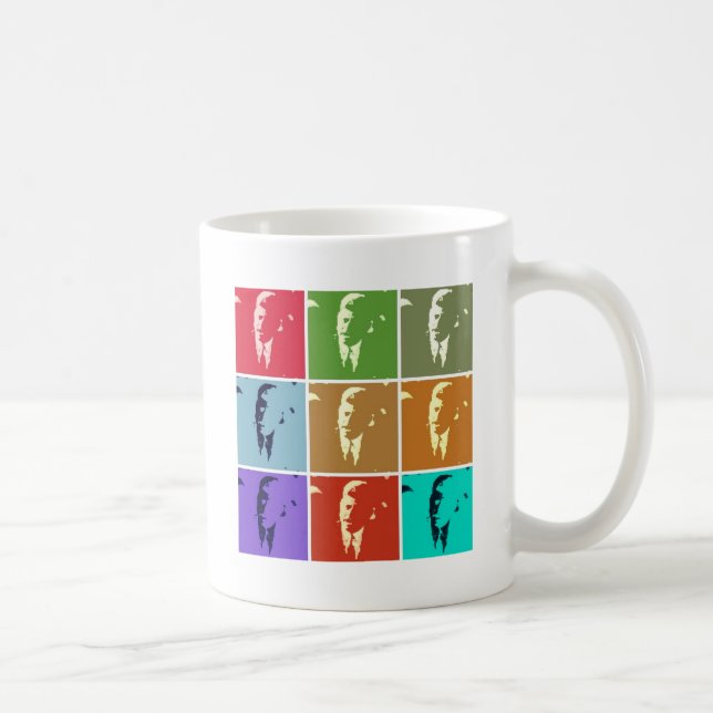 John F Kennedy Pop Art Kaffemugg (Höger)
