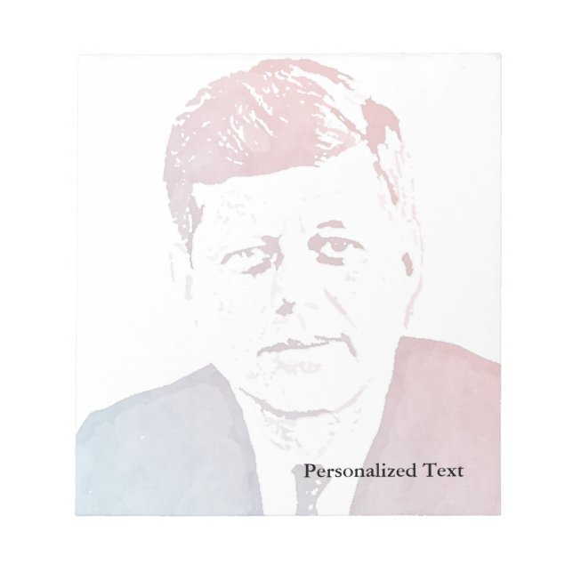 John F. Kennedy Pop Art Porträtt Anteckningsblock (Framsida)