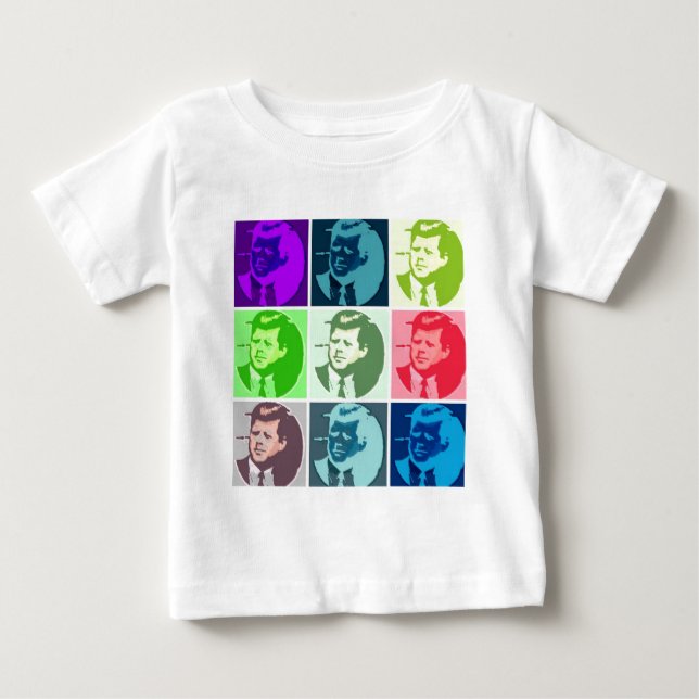 John F Kennedy Pop Art Tee Shirt (Framsida)
