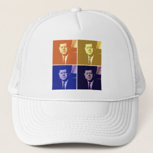 John F Kennedy Pop Art Truckerkeps