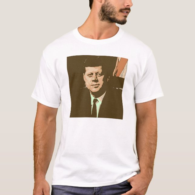 John F Kennedy Popkonst T-shirt (Framsida)