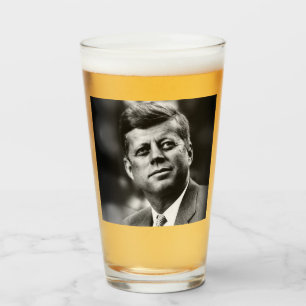 John F. Kennedy president Glaskopp