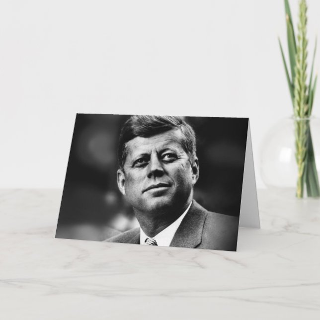 John F Kennedy President Helgkort (Framsida)