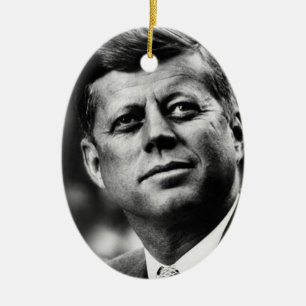 John F Kennedy President Julgransprydnad Keramik