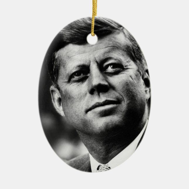 John F Kennedy President Julgransprydnad Keramik (Framsidan)