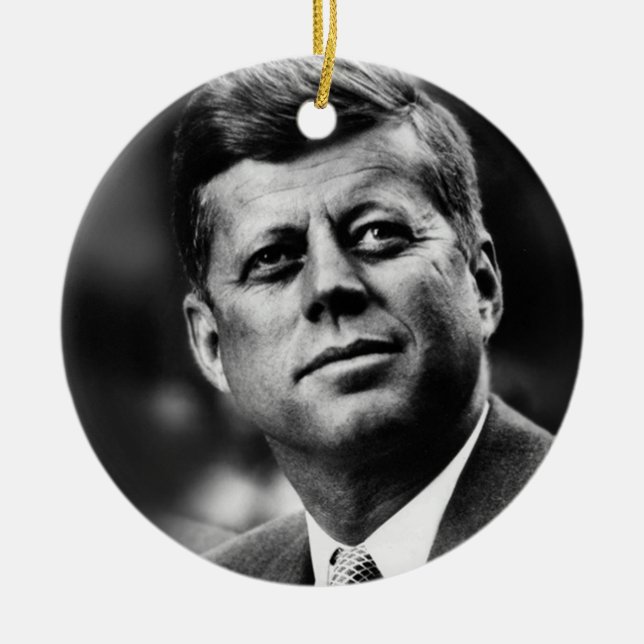 John F Kennedy President Julgransprydnad Keramik (Framsidan)