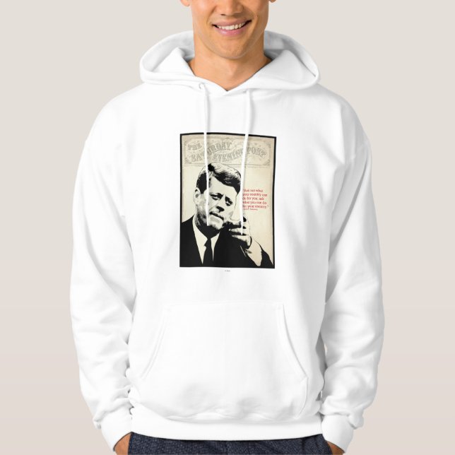 John F. Kennedy Quote Hoodie (Framsida)