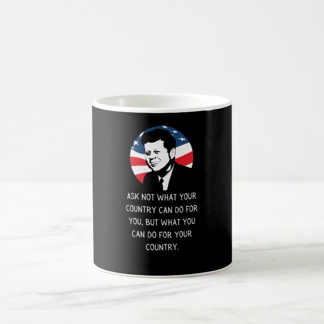 John F Kennedy Quote JFK Invigation 2021 Gift Kaffemugg (Center)