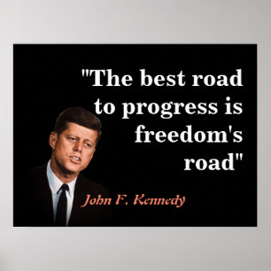 John F. Kennedy Quote on Freedom Poster