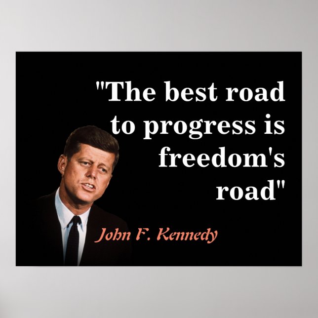 John F. Kennedy Quote on Freedom Poster (Framsidan)