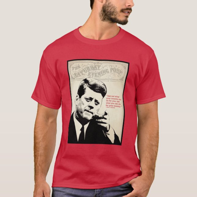 John F. Kennedy Quote Tee Shirt (Framsida)